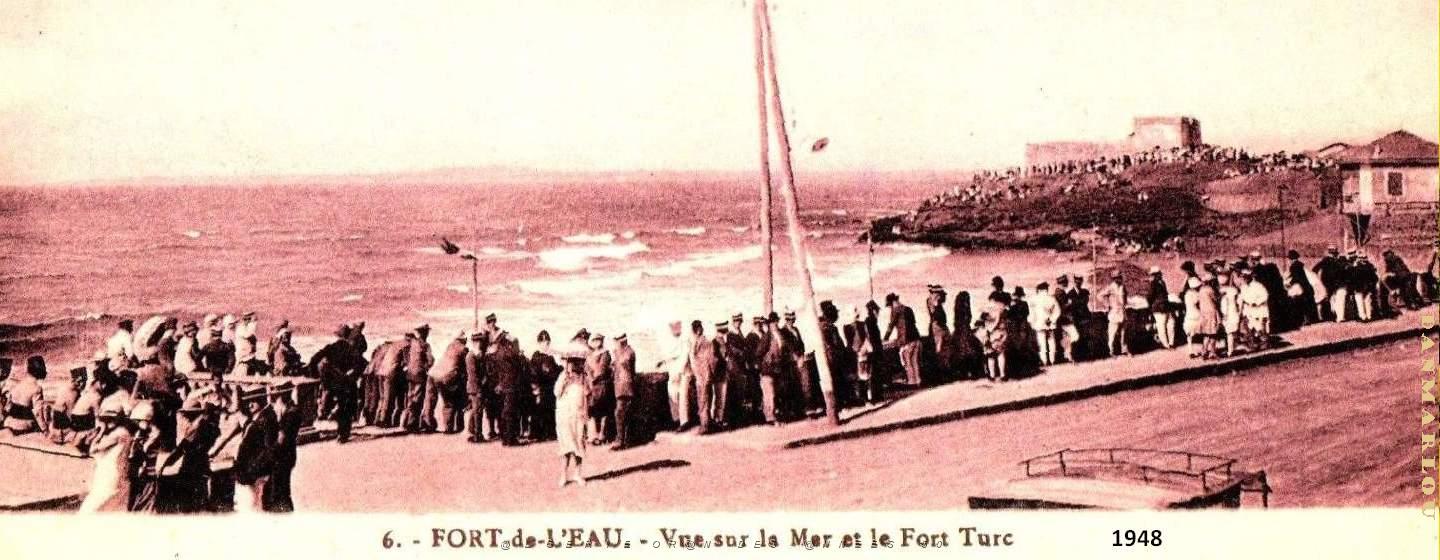 2962- Fort-de-l'eau - Vue sur Mer et Fort Turc2 - 1948.jpg